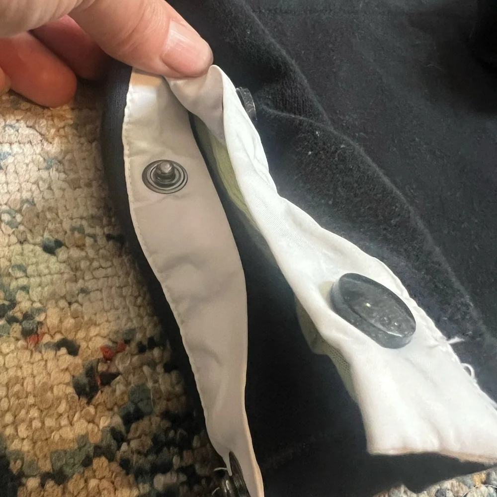 Nike Black Sweatshirt with side Button Details